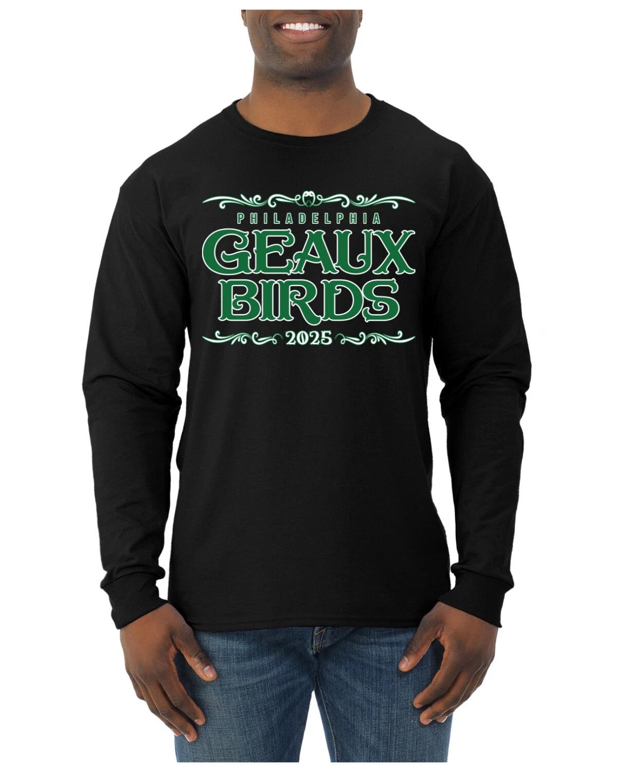 Geaux Birds 2025 Classic Philly PA Football Est 1933 Sports Mens Long Sleeve