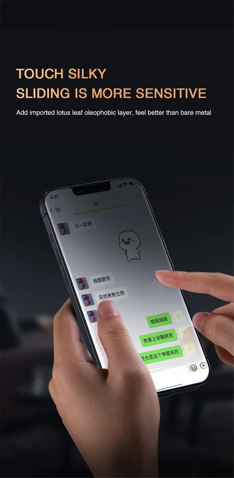 Anti-Spy Screen Protector For iPhone 13 12 11 14 15 Pro Max X Glass Private Film - Image 2 of 4