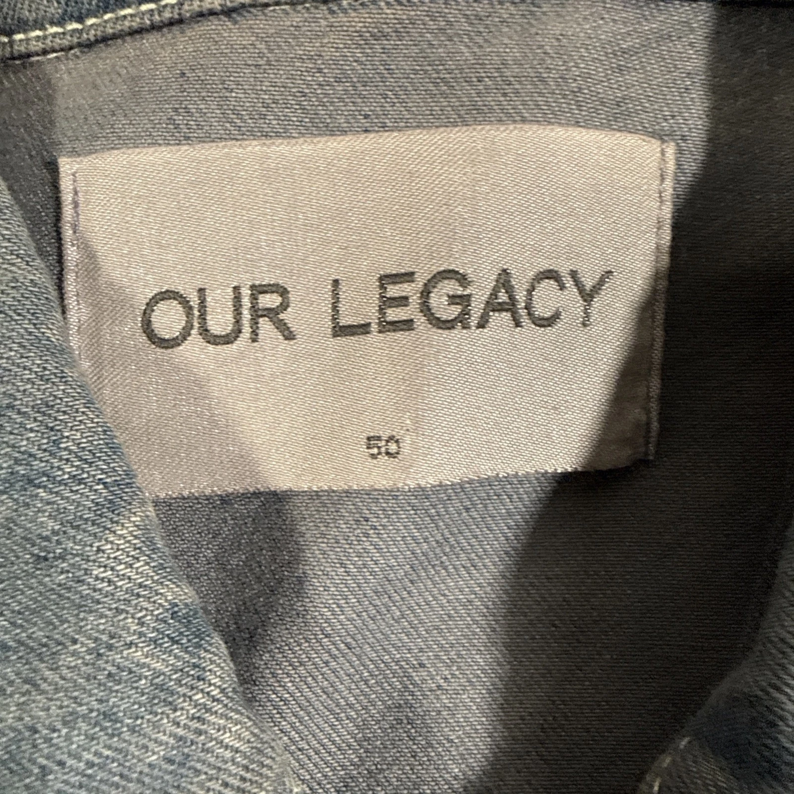 Our Legacy Full Zip Denim Jacket Size Medium Men’s Casual  image 2