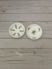 Lot Of  2 SPODE Fine China Floral Wild Flowers Round TRINKET DISHES