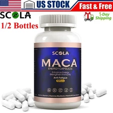 Organic Maca Root 120/240 Capsules , Peruvian Maca Extract for Men & Women