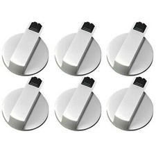 6 St&uuml;ck 6 mm Metall Drehregler f&uuml;r Gasherd und Backofen Ersatz