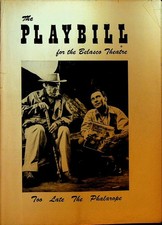 Too Late the Phalarope Playbill October 29 1956 Barry Sullivan Finlay Currie