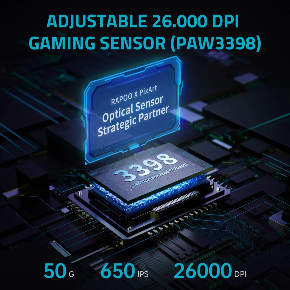 Vt3Pro Wireless Gaming Mouse 59G Lightweight 8Khz Polling Rate 26000DPI 9 Progra - Image 3 of 4