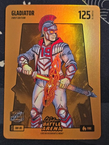 2026 Bo Jackson Battle Arena Gladiator Orange Battle Foil Fire
