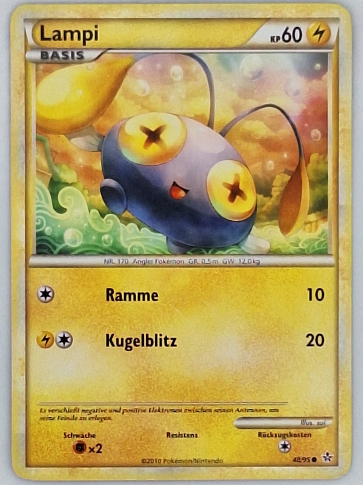 Chinchou 48/95 Pokemon - German HGSS Unleashed MP