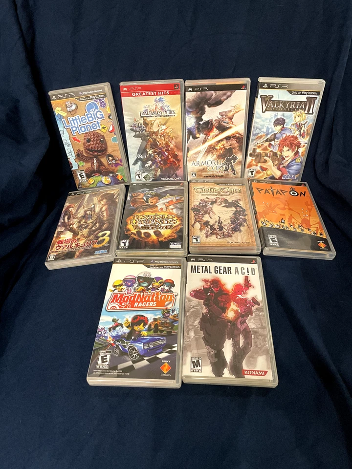 Sony PSP 2000 White Star Wars Battlefront Darth Vader Edition + Game Lot TESTED - Image 3 of 4