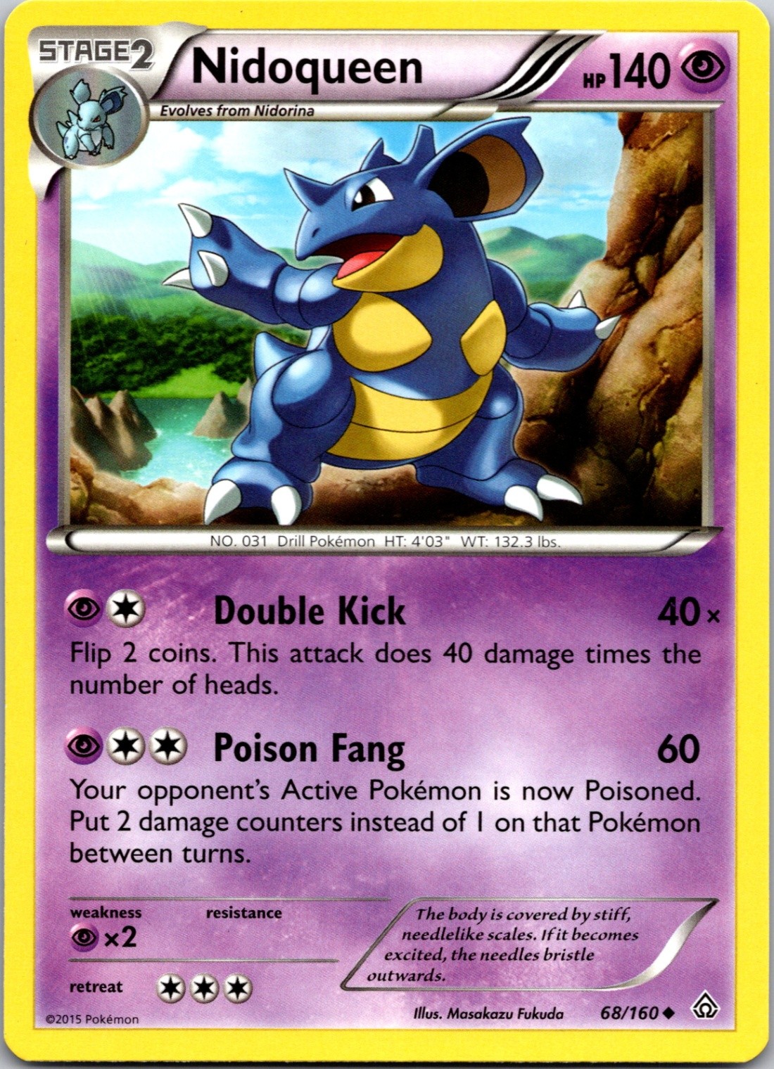 Nidoqueen Normal Uncommon XY - Primal Clash 68/160 NM