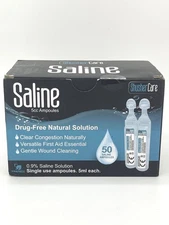 Shusher Care Saline Solution – 50 Ampoules Box - EXP: 04/2028