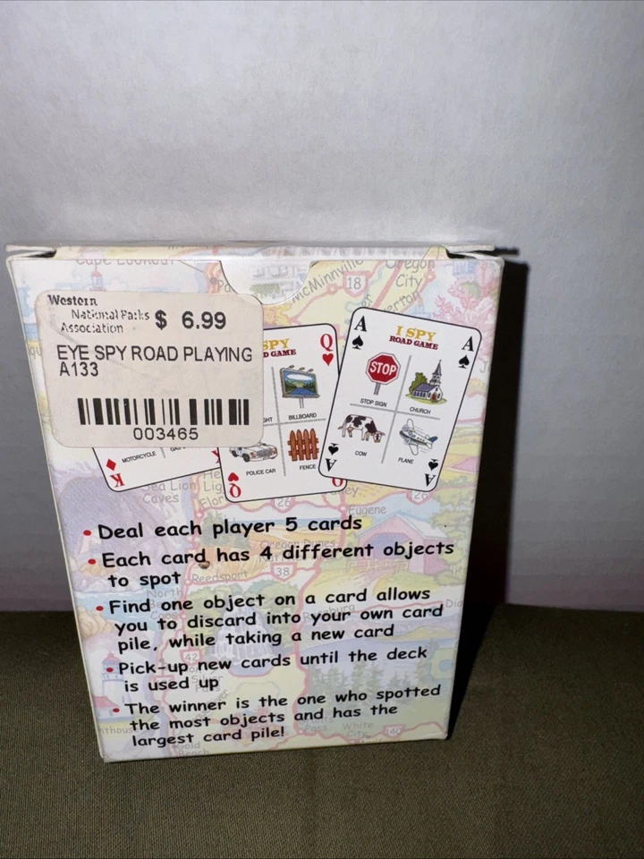 I Spy Road Game Travel Playing Cards 112 Different Objects To Spot Sealed Cards - Image 2 of 4