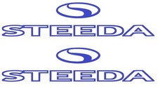 Auto256 Ford Mustang Steeda Outline Logo Die Cut Vinyl Graphic Decal Sticker
