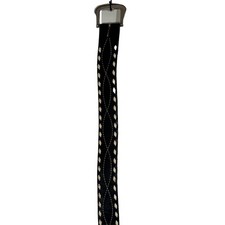 Women's Leather Belt 34" Black Studded Silver Buckle