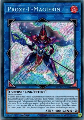 Yu-Gi-Oh Karte Proxy-F-Magierin BLTR-DE094 Secret Rare