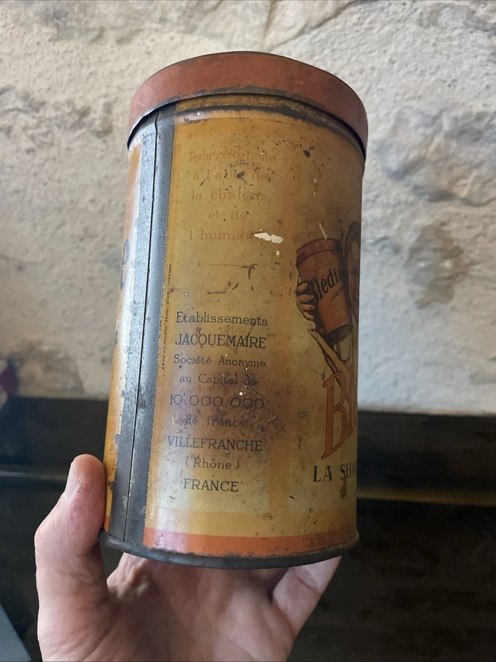 Boite ancienne lithographiée  BLEDINE Jacquemaire  Illus Germaine BOURET - 900g - Photo 3/4