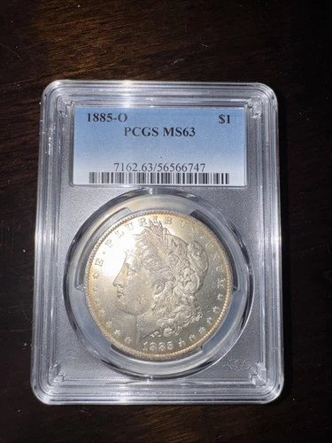 1885-O New Orleans Morgan Silver Dollar PCGS MS63