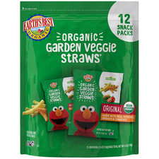 Organic Kids Snacks, Sesame Street Toddler Snacks, Organic Garden Veggie Straws