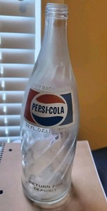 Pepsi Bottle, Antique Vintage Rare Perfect Condition Glass Soda