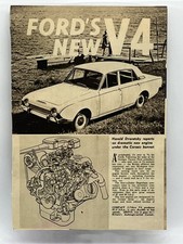 Original 1965 Vintage Advert Ford V4 Car 2 Pages Of Magazine Modern Motor