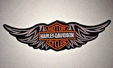 HARLEY DAVIDSON MOTORCYCLES Embroidered Iron/Sew On Patch 6"X2" SHIPPED FROM USA