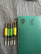 Lot of 5 Hakko Soldering Tips Conical Blade Flat Round Wedge T15 4 Grips