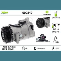 Valeo 690210 Kompressor, Klimaanlage