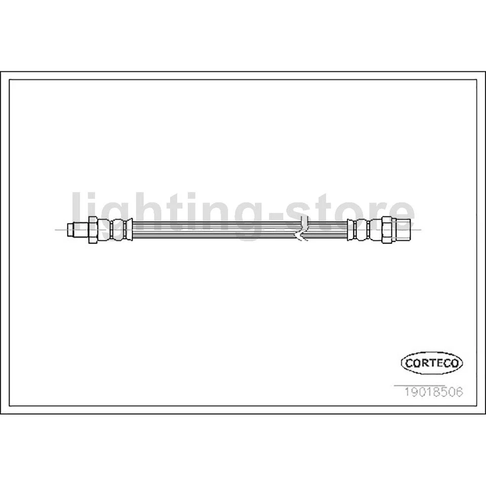 4 líneas de freno de manguera hidráulica de freno delantero trasero para BMW 325i 2,5 L Foto 3 de 4