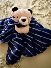 Just One You Carters Lovey Security Blanket Plush Blue Gray Stripe Tiger Cat
