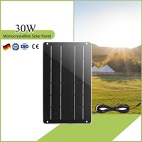 30W Solar Autobatterie LadegeräT, Solarmodul Erhaltungsladung Solarpanel
