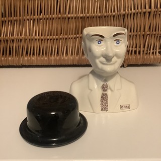 VINTAGE CARLTON WARE BOSS EGG CUP WITH BOWLER HAT 1970’S