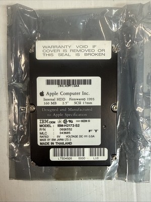 Apple IBM 160 MB 2.5'' OEM Internal SCSI Hard Drive for Mac PowerBook - Untested