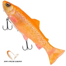 Savage Gear 3D Line Thru Pulsetail Trout  25cm 185g #2/0 Sink Slow Golden Albino
