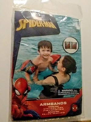 New Marvel Spider-Man Inflatable Armbands Water Wings Kids Ages 3-6 Bestway