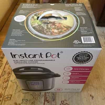 #ad Instant Pot 6QT 7 IN 1 IP DUO 60 V3 Programmable Pressure Cooker New $66.00