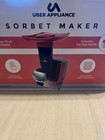 Uber Appliance Sorbet Maker Ice Cream Machine Red Black w Popsicle Molds NIB