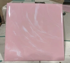 40 pcs VINTAGE PLASTIC TILE PINK marbled 4 1/4" Mirapas wall tiles NOS 5 Sf ft