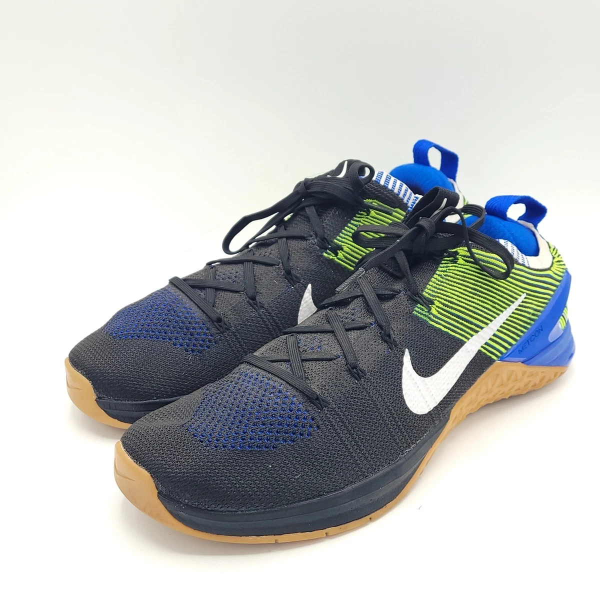 Nike Metcon Neon DSX Flyknit 2 CrossFit Mens 14 Gum Volt Black Yellow 924423-107 Las mejores ofertas en Nike Metcon DSX Flyknit 2 White Volt  main image 3