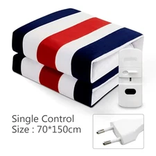 Electric Blanket 220V EU Plug Striped Printing Winter Insulation Heating Electri