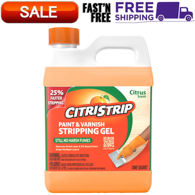 #ad CitriStrip Paint amp; Varnish Stripping Gel Citrus Scent No Harsh Fumes 1 Quart $14.98