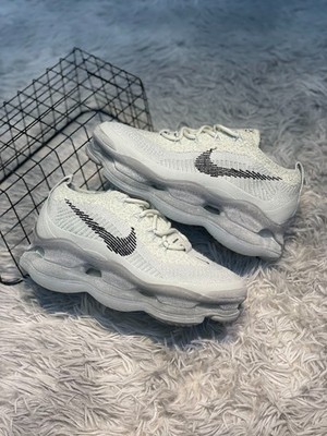 Nike Air Max Scorpion White Grey Flyknit Men's Running Sneakers Casual Shoes 