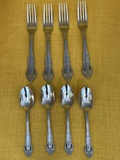 4 Forks 4 Spoons La Tavola Carmen Scenografia Baroccala Stainless Flatware