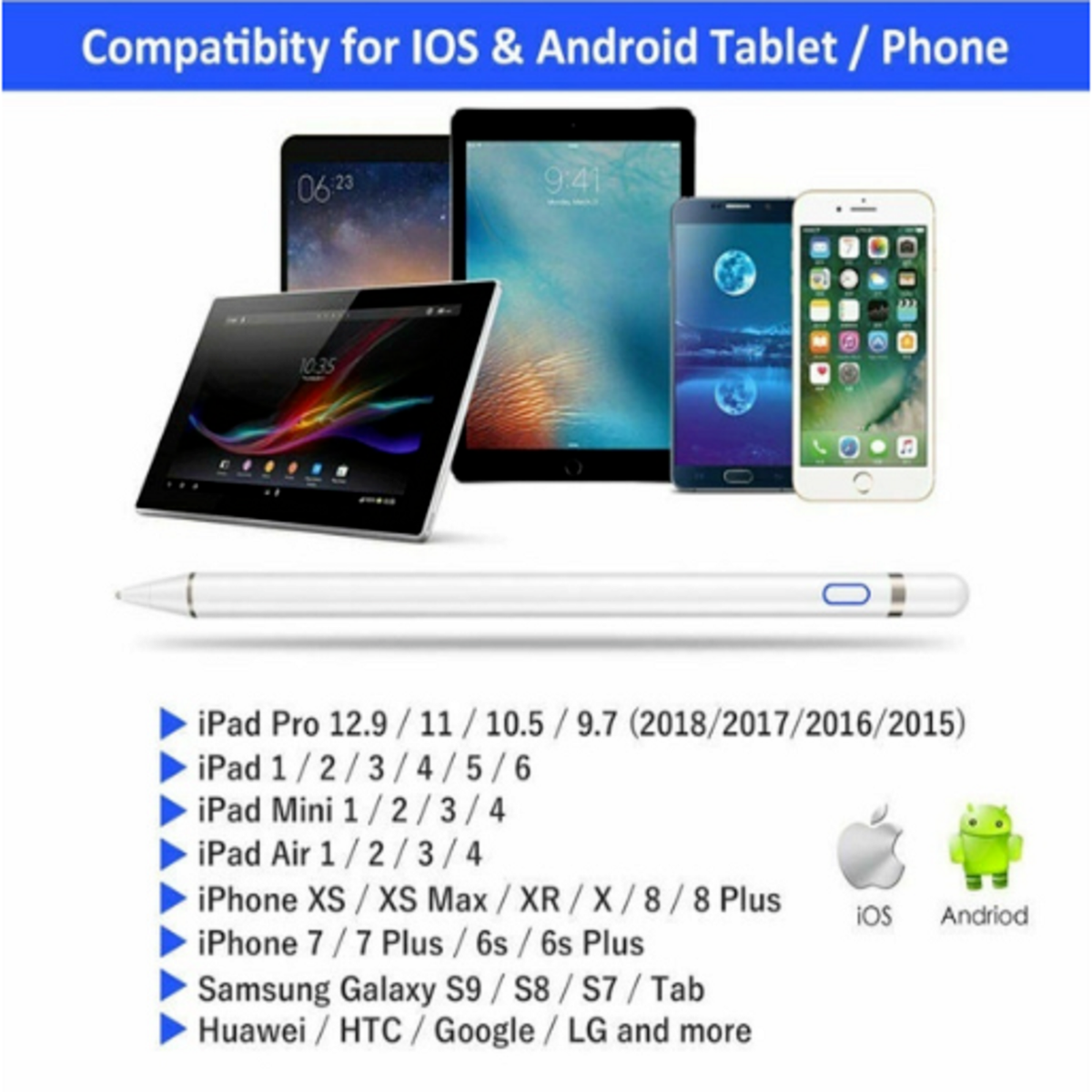 Penna Stilo Universale Per Android IOS Penna Touch Screen Capacitiva - Foto 9