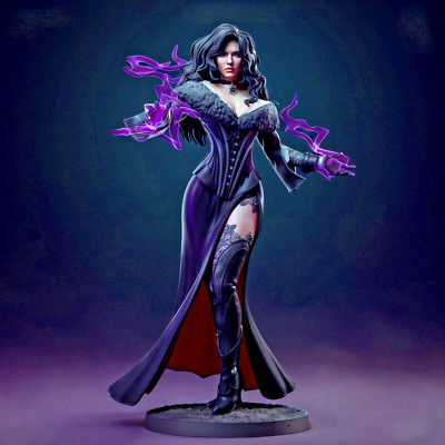 The Witcher - Yennefer 2 (RESIN 3D PRINTED gaming figure GK UNPAINTED)