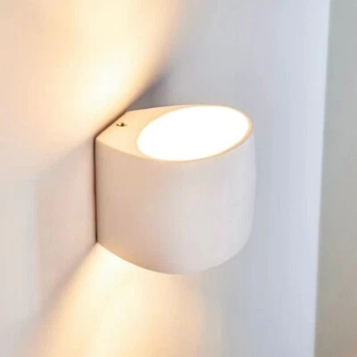 PARTENOPEA BY UNIVERSO Applique in gesso dal design moderno con forma ellisse attacco per lampadine G9