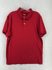Goodfellow Co Polo Shirt Mens Large Red Short Sleeve