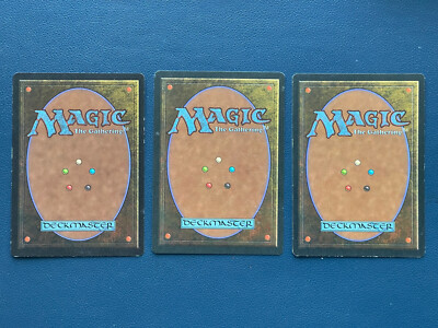 Magic The Gathering MTG 1994 Revised Complete Mountain Set 3 Basic