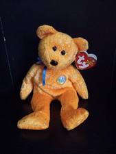 TY Beanie Baby - DECADE the Bear Orange Version 8.5 inch - Stuffed Toy Trl8#185