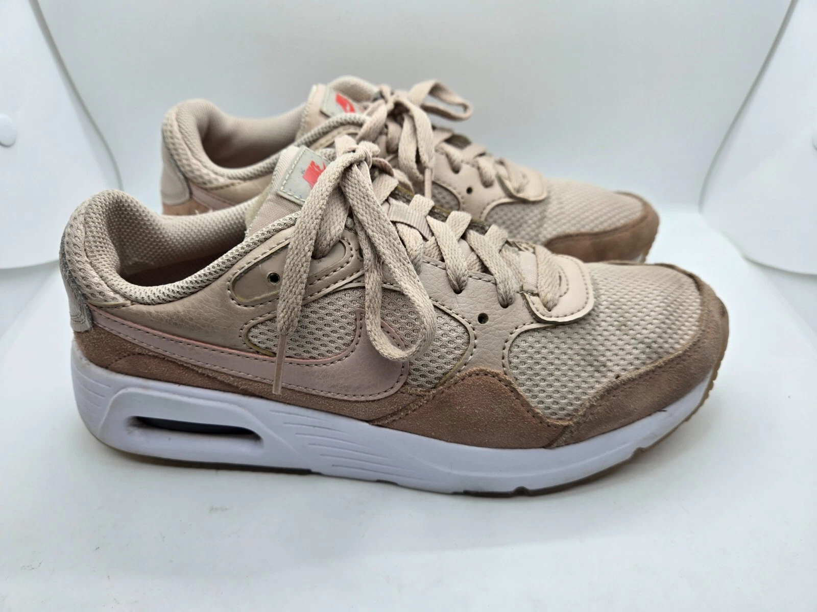 Scarpe Nike Air Max SC donna 7 5 rosa pietra fossile atletica corsa palestra sneakers