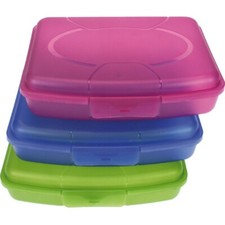 3x Brotdose Brotb&uuml;chse Butterbrotdose Brotzeitbox Lunchbox Box Vesperdose Kinder