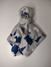 Baby Essentials Lovey Bear Blue  Gray Trees  Mountains Security Blanket