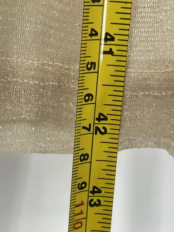 Pantalones BEBE Dorado Luxe Beige Transparente Playa Piscina Cubrir Tulum Para Mujer Talla XL NUEVOS CON ETIQUETAS Foto 3 de 4